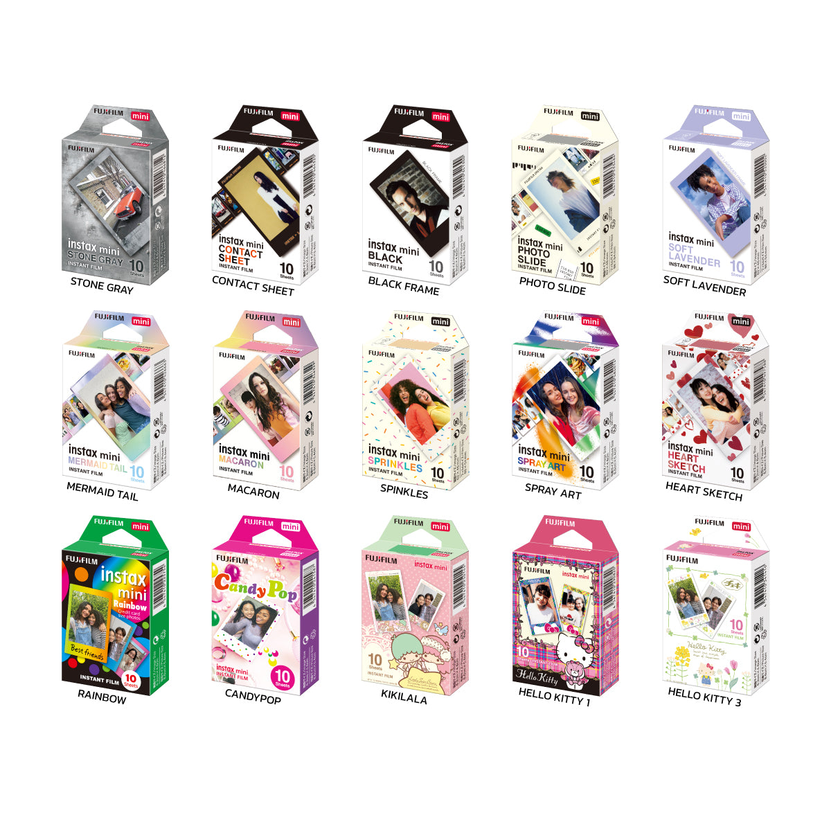 Instax Color Mini Film - ฟิล์มสี ฟิล์มลาย สำหรับกล้อง INSTAX ขนาด MINI