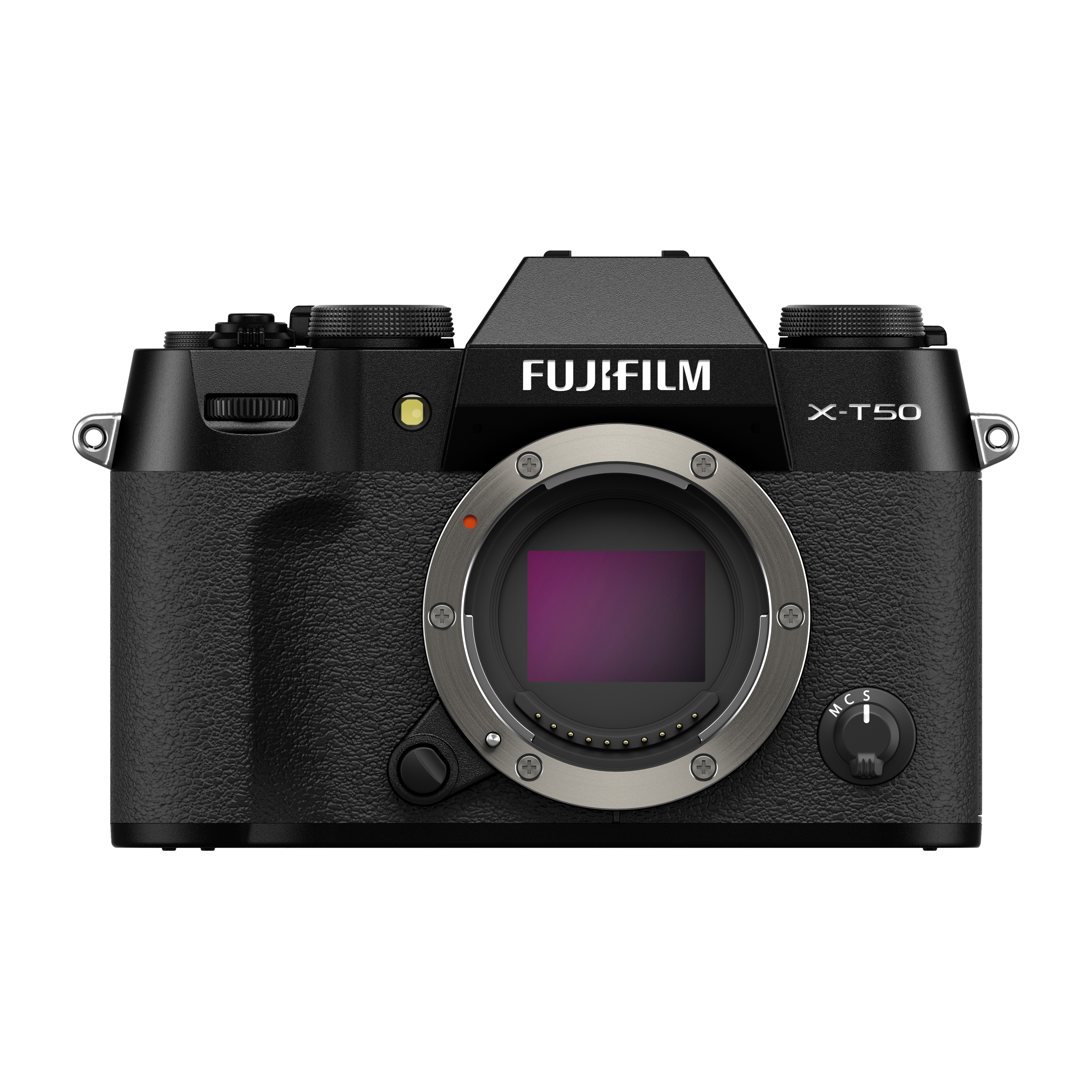 FUJIFILM X-T50 สี Black เป็นกล้องดิจิตอล ดีไซน์ขนาดกะทัดรัดและน้ำหนักเบา ด้วยคุณสมบัติจำลองฟิล์มที่รวมอยู่ใน Film Dial ด้านบน สามารถสลับระหว่างโทนสีที่หลากหลายได้อย่างง่ายดาย ช่วยสร้างสรรค์ภาพถ่ายที่โดดเด่นด้วยอรรถรสแบบมืออาชีพอีกด้วย