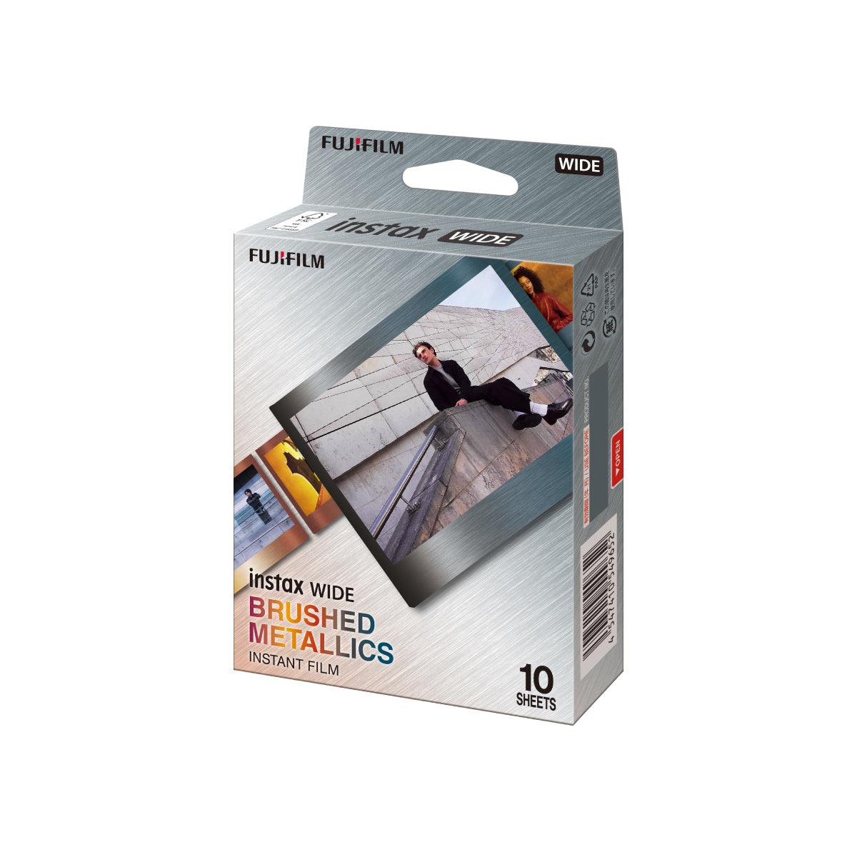 instax WIDE film brushed metal